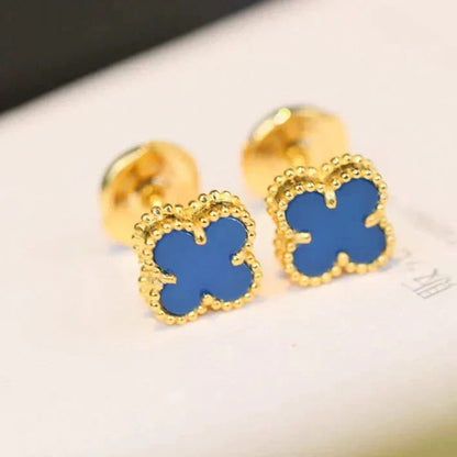 [Kismet Jewels ]CLOVER MINI 9.5MM TURQUOISE EARRINGS