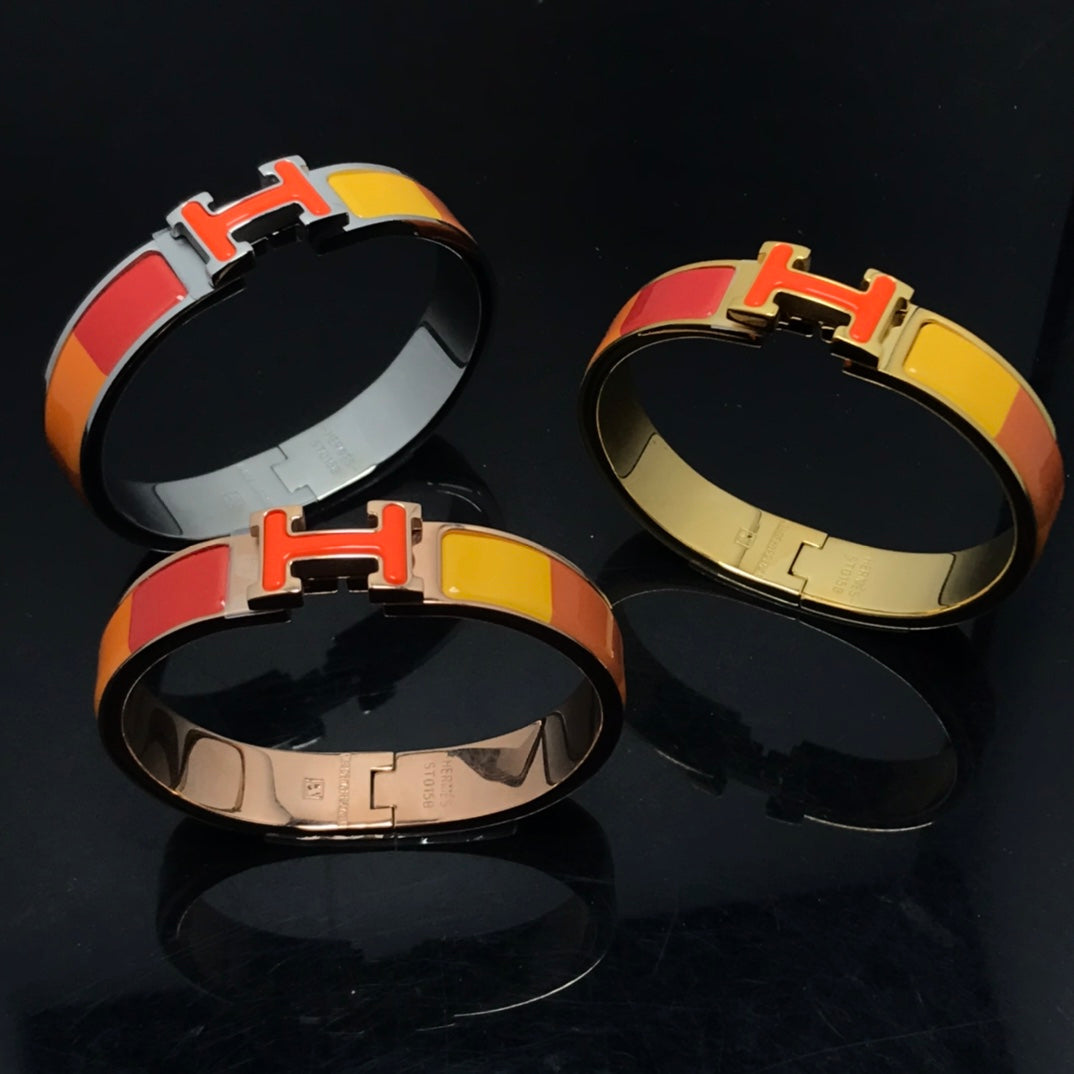 [Kismet Jewels ]H BRACELET ORANGE RAINBOW CERAMIC