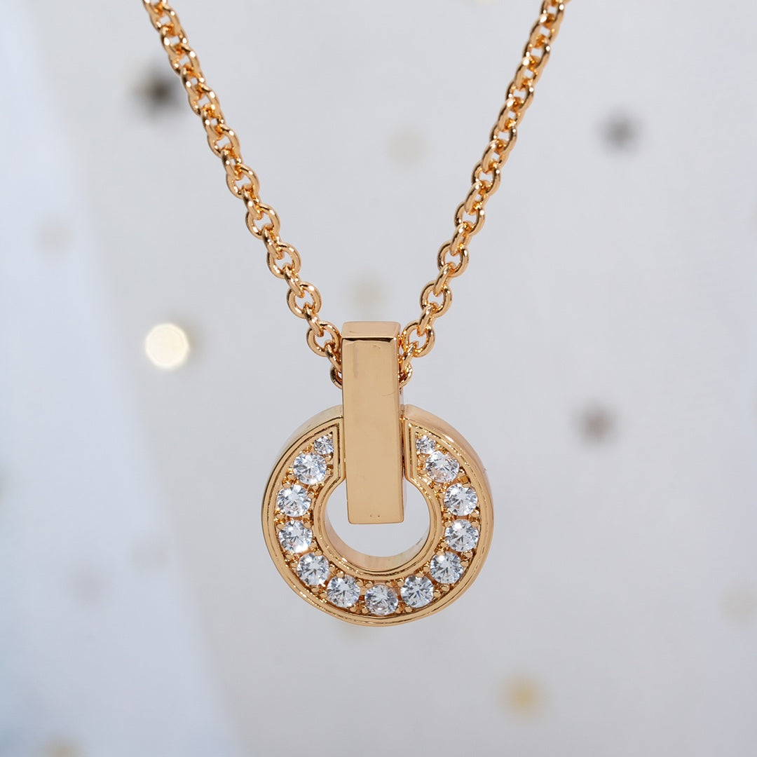 [Kismet Jewels ]GARI NECKLACE PINK GOLD DIAMOND