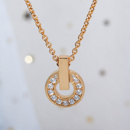 [Kismet Jewels ]GARI NECKLACE PINK GOLD DIAMOND
