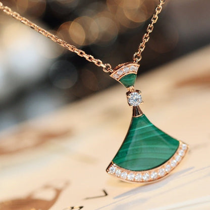 [Kismet Jewels ]DREAM NECKLACE MALACHITE DIAMOND