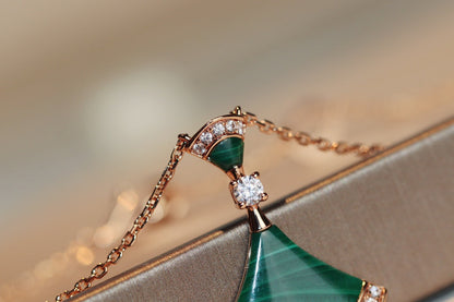 [Kismet Jewels ]DREAM NECKLACE MALACHITE DIAMOND