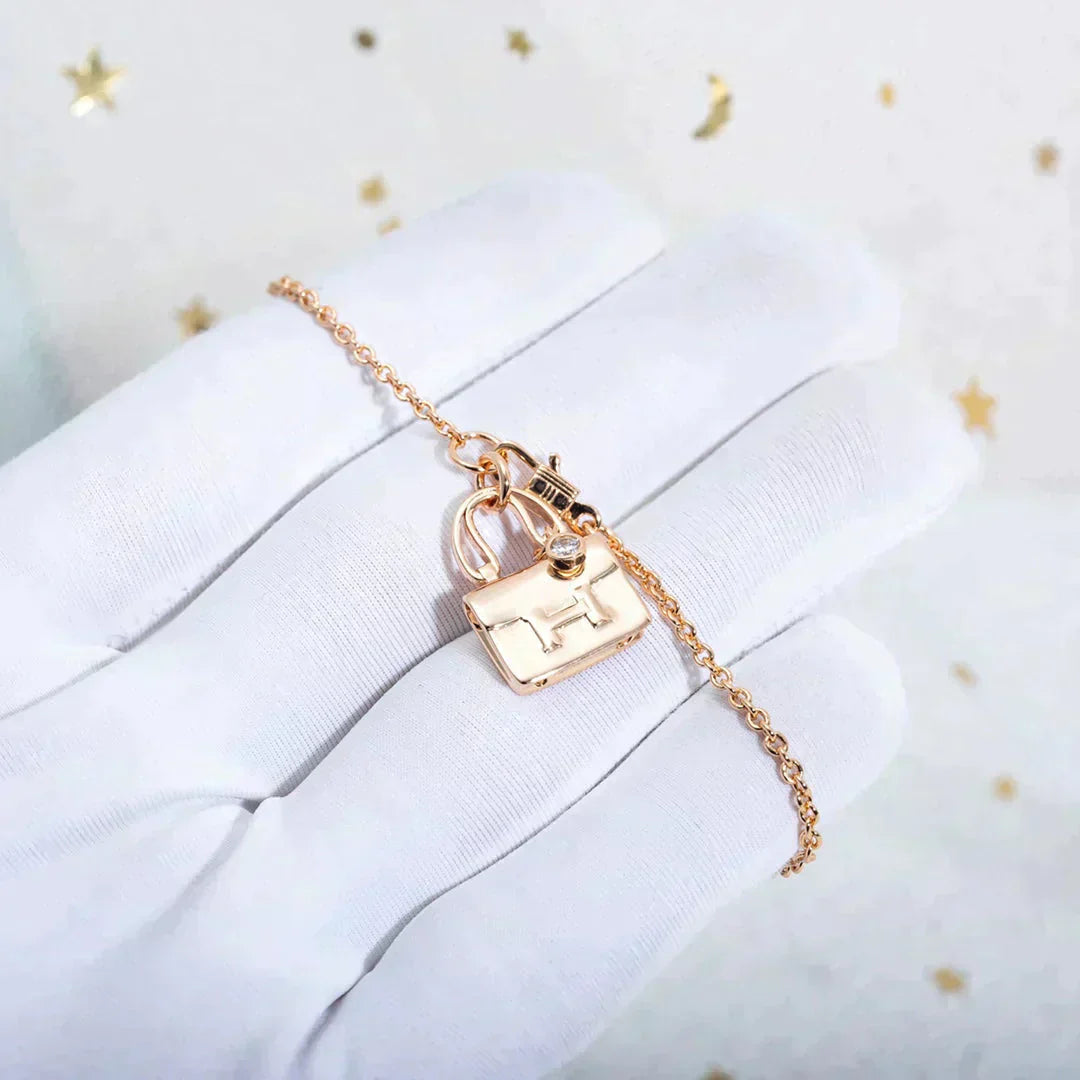 [Kismet Jewels ]AMULETTE PEDANT ROSE GOLD NECKLACE
