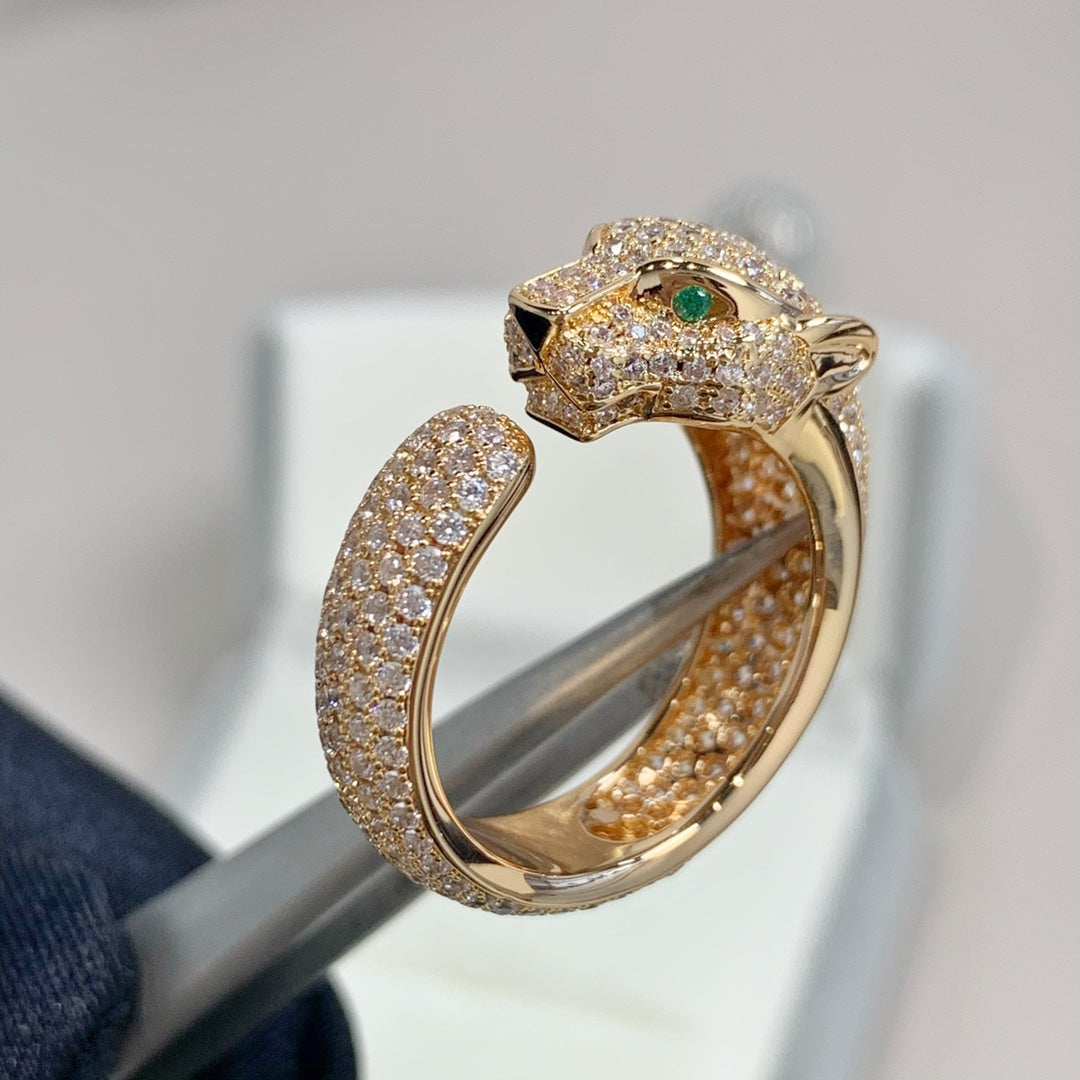 [Kismet Jewels ]PANTHERE PINK GOLD DIAMOND RING
