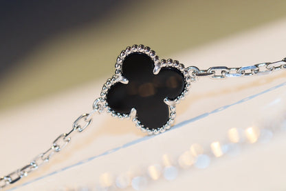 [Kismet Jewels ]CLOVER 20 MOTIFS ONYX DIAMOND SILVER