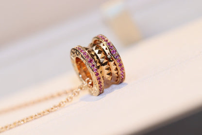 [Kismet Jewels ]ZERO 1 ROCK PINK GOLD PINK DIAMOND NECKLACE