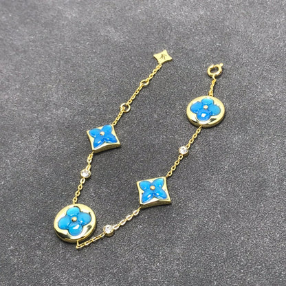 [Kismet Jewels ]STAR AND SUN TURQUOISE 4 MOTIFS 3 DIAMONDS