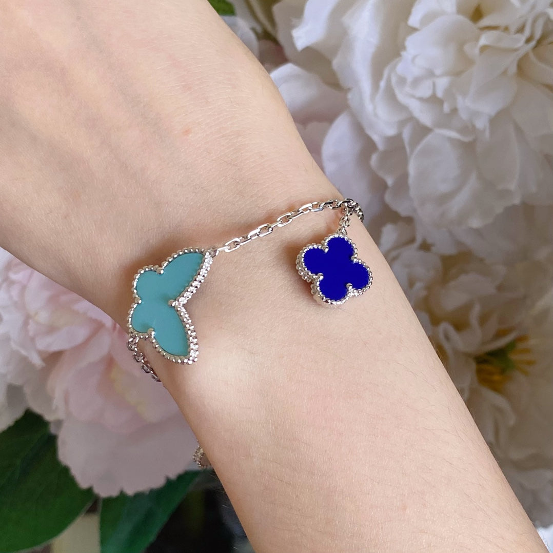 [Kismet Jewels ]LUCKY SPRING SILVER BRACELET 4 MOTIF