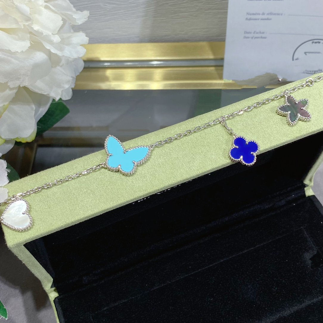 [Kismet Jewels ]LUCKY SPRING SILVER BRACELET 4 MOTIF