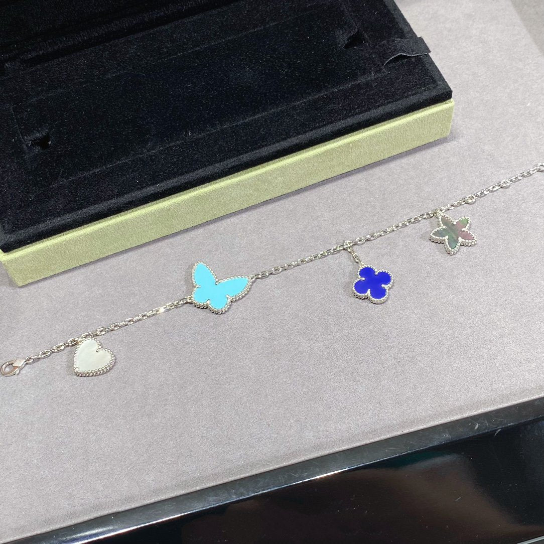 [Kismet Jewels ]LUCKY SPRING SILVER BRACELET 4 MOTIF