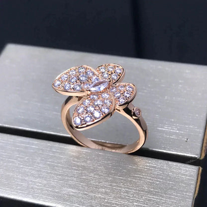 [Kismet Jewels ]BUTTERFLY PINK GOLD DIAMOND RING