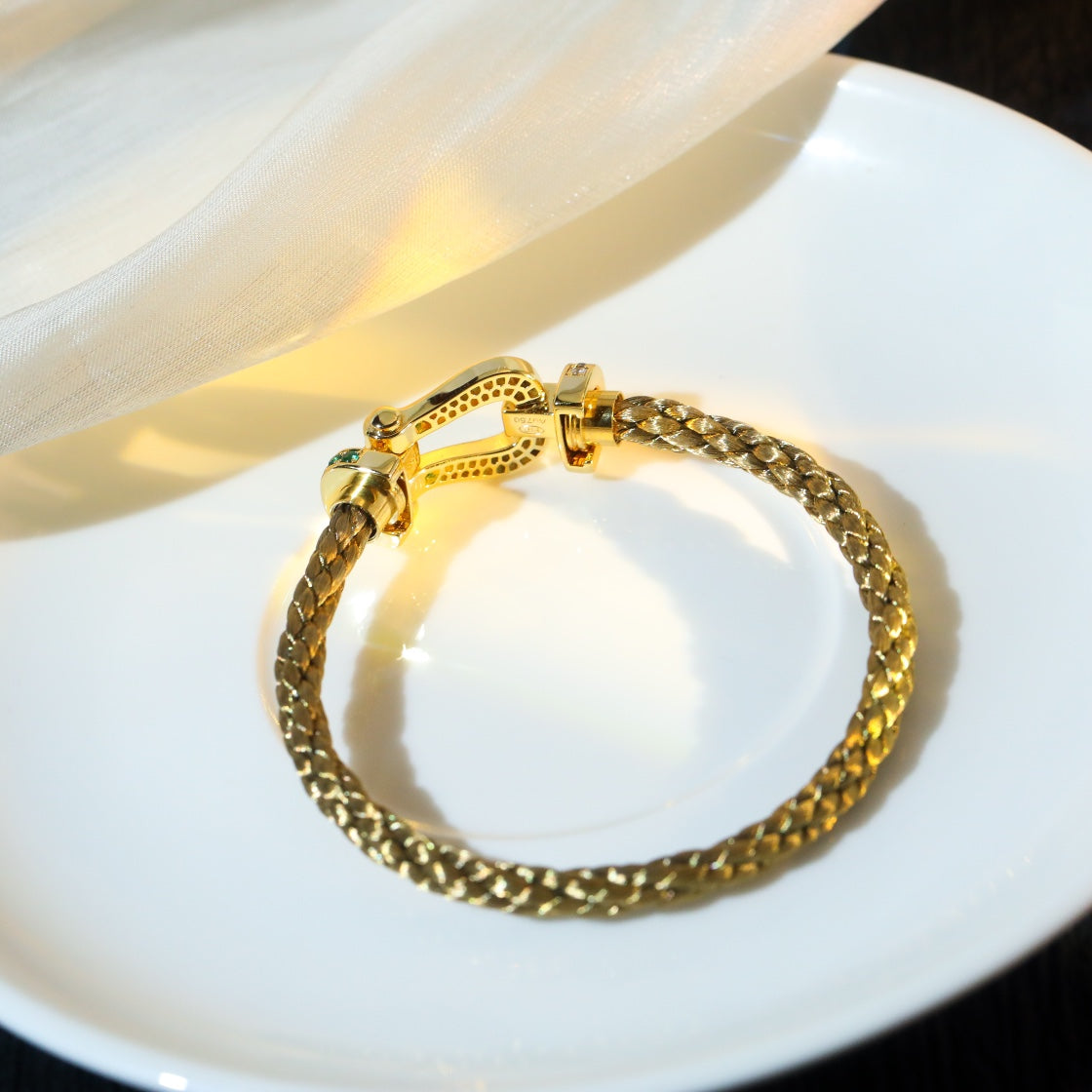 [Kismet Jewels ]FORCE 10 GOLD GREEN DIAMOND PAVED