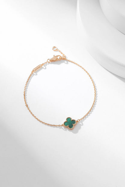 [Kismet Jewels ]CLOVER BRACELET MALACHITE 1 MOTIF