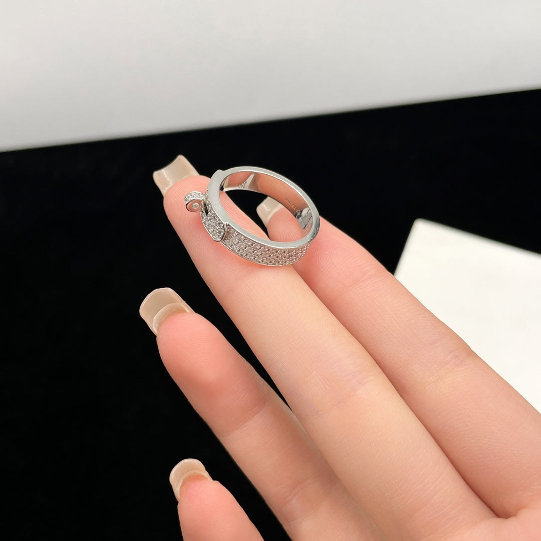 [Kismet Jewels ]KELLY SILVER DIAMOND RING