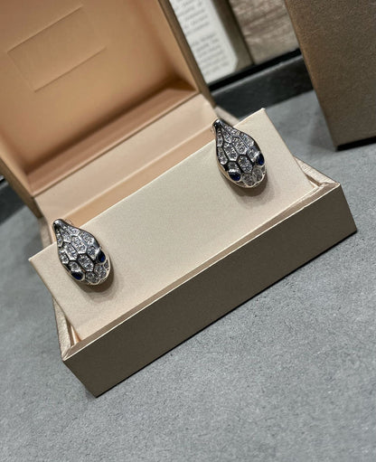 [Kismet Jewels ]SERPENT DIAMOND STUD EARRINGS