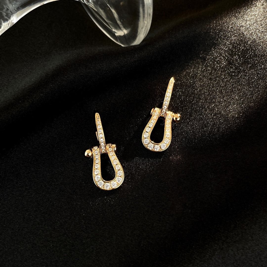 [Kismet Jewels ]FORCE 10 FULL DIAMOND DROP EARRINGS MEDIUM MODEL