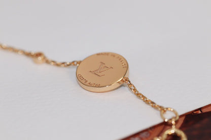 [Kismet Jewels ]STAR AND SUN 4 MOTIF PINK GOLD MALACHITE BRACELET