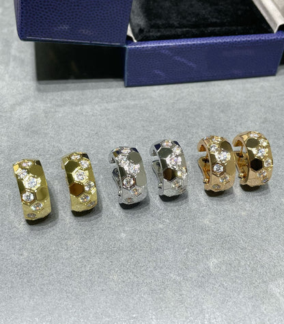 [Kismet Jewels ]BEE LOVE DIAMOND HOOP EARRINGS