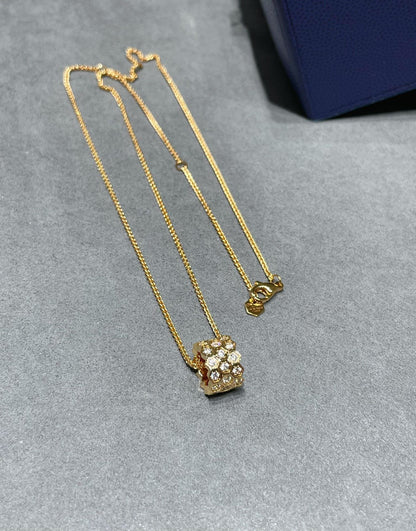 [Echo ]BEE LOVE DIAMOND PAVED 3 ROW NECKLACE