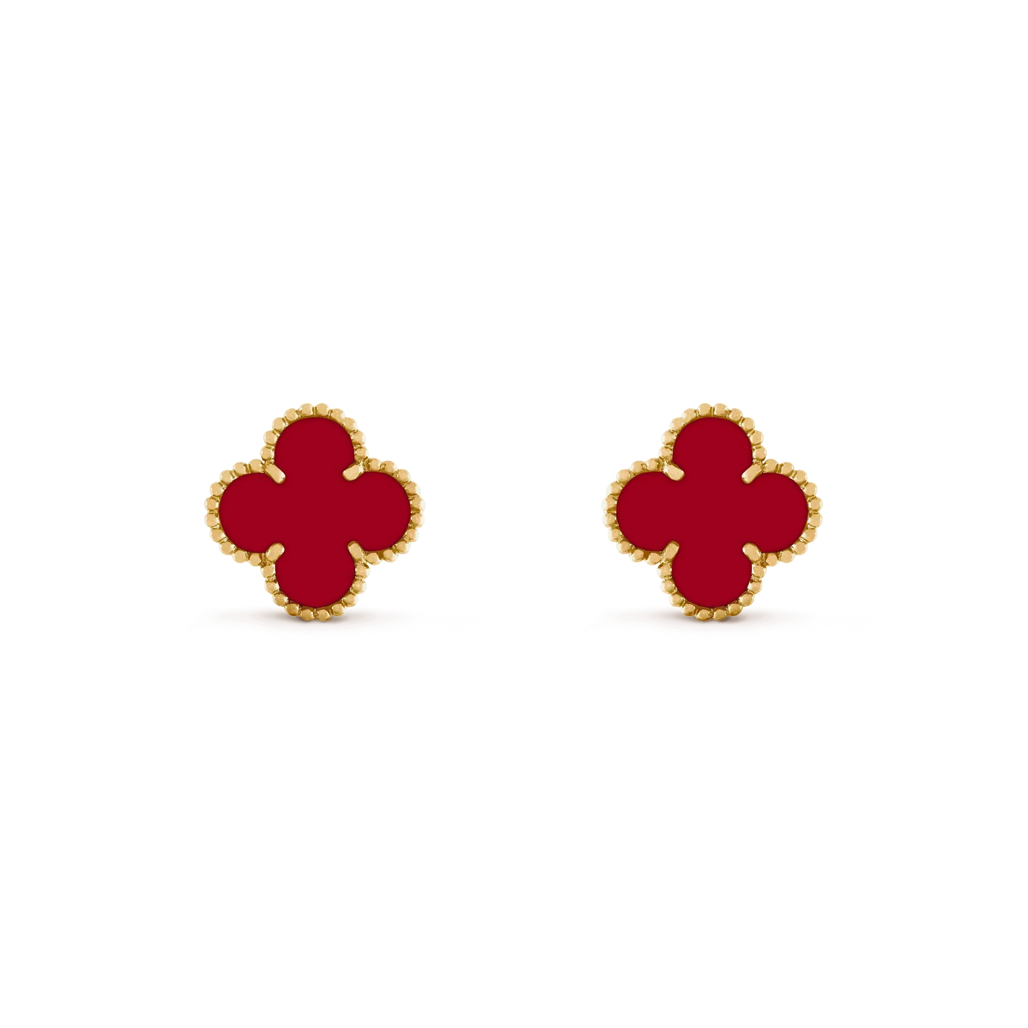 [Kismet Jewels ]CLOVER MEDIUM 1 MOTIFS CARNELIAN  EARRINGS