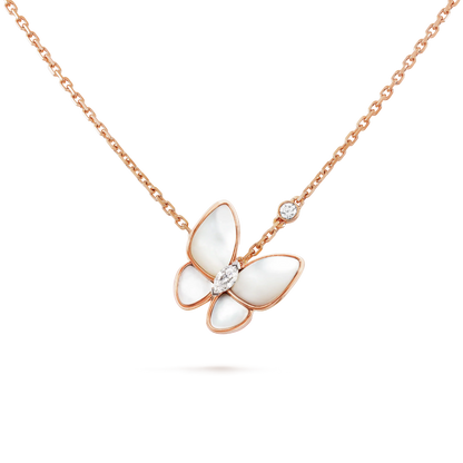 [Kismet Jewels ]BUTTERFLY MOP DIAMOND NECKLACE