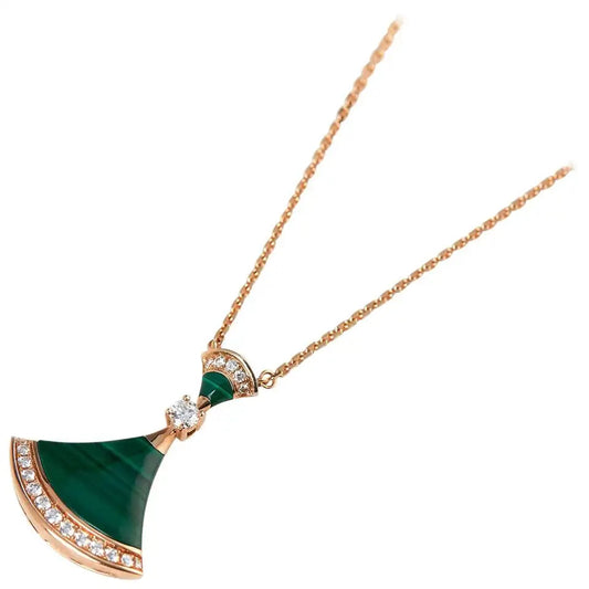 [Echo ]DREAM NECKLACE MALACHITE DIAMOND