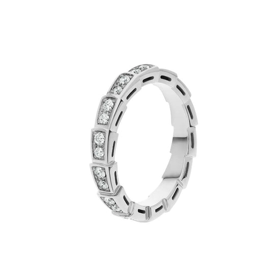 [Echo ]SERPENTI RING SILVER DIAMOND PAVED 3MM
