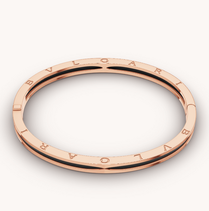 [Kismet Jewels ]ZERO 1 PINK GOLD WITH BLACK CERAMIC BRACELET