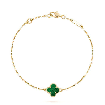 [Kismet Jewels ]CLOVER BRACELET MALACHITE 1 MOTIF