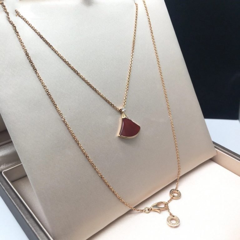 [Kismet Jewels ]DREAM NECKLACE CARNELIAN 1 DIAMOND