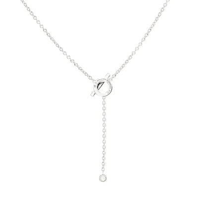 [Kismet Jewels ]FINESSE SILVER DIAMOND NECKLACE