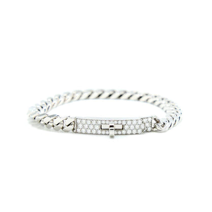 [Kismet Jewels ]KELLY CHAIN SILVER DIAMOND BRACELET
