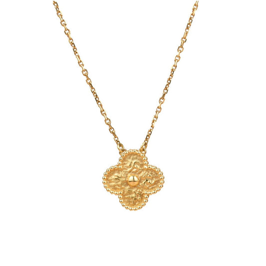 [Kismet Jewels ]CLOVER 15MM  BRONZING NECKLACE