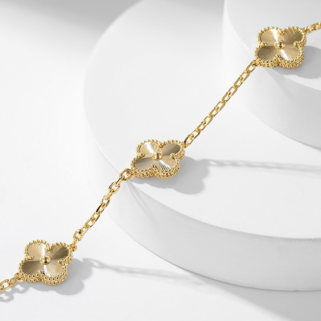 [Kismet Jewels ]CLOVER 10 MOTIFS LASER NECKLACE