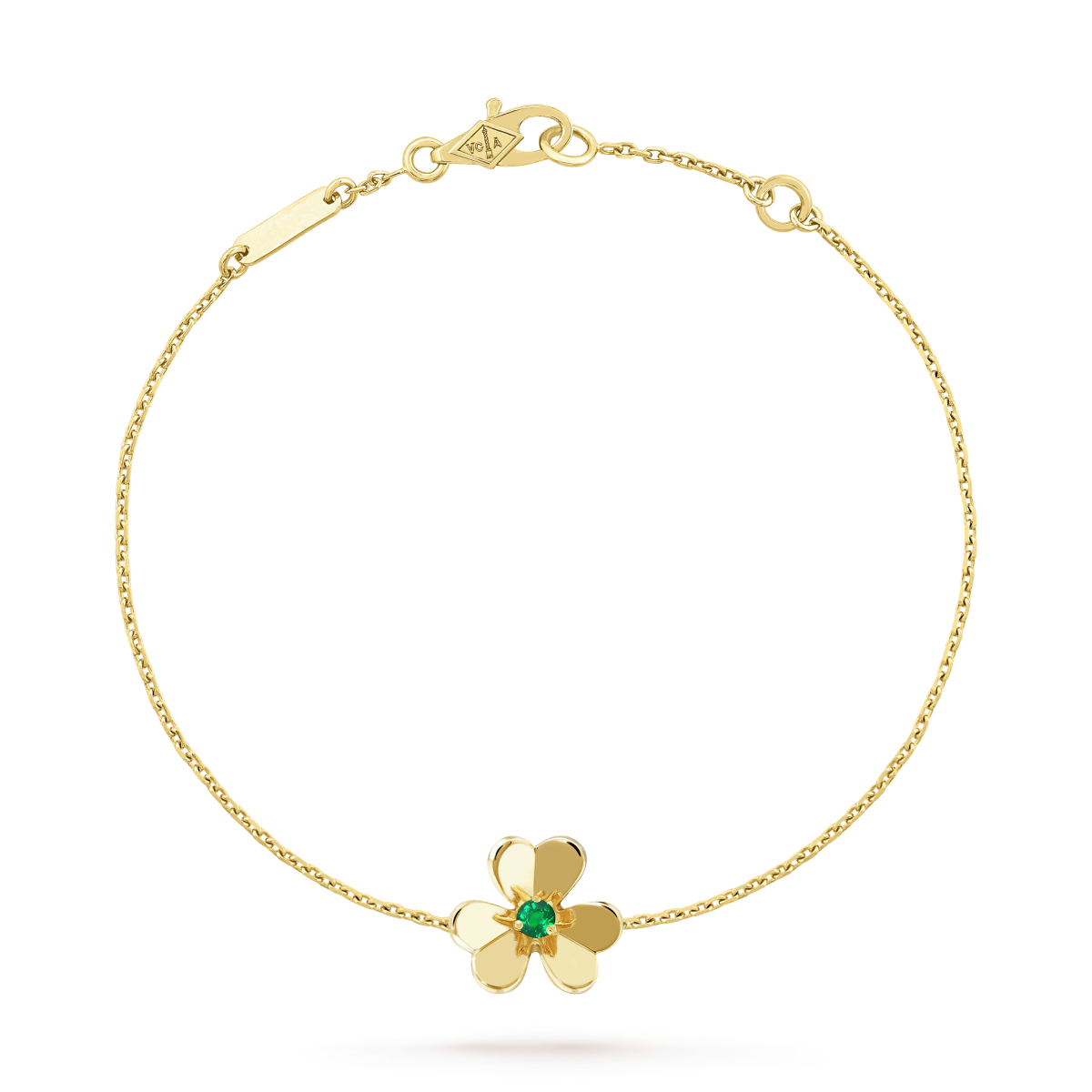 [Kismet Jewels ]FRIVOLE GOLD FLOWER PINK MALACHITE BRACELET