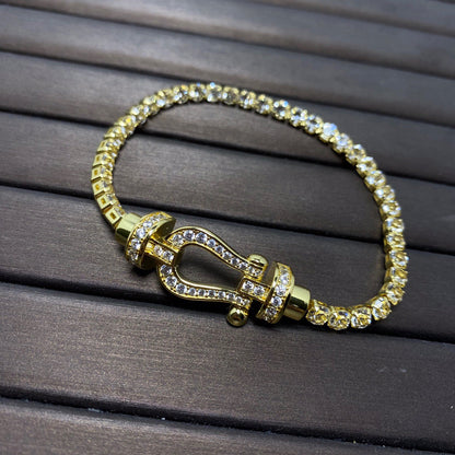 [Kismet Jewels ]FORCE  HORSESHOE  DIAMOND TENNIS BRACELET