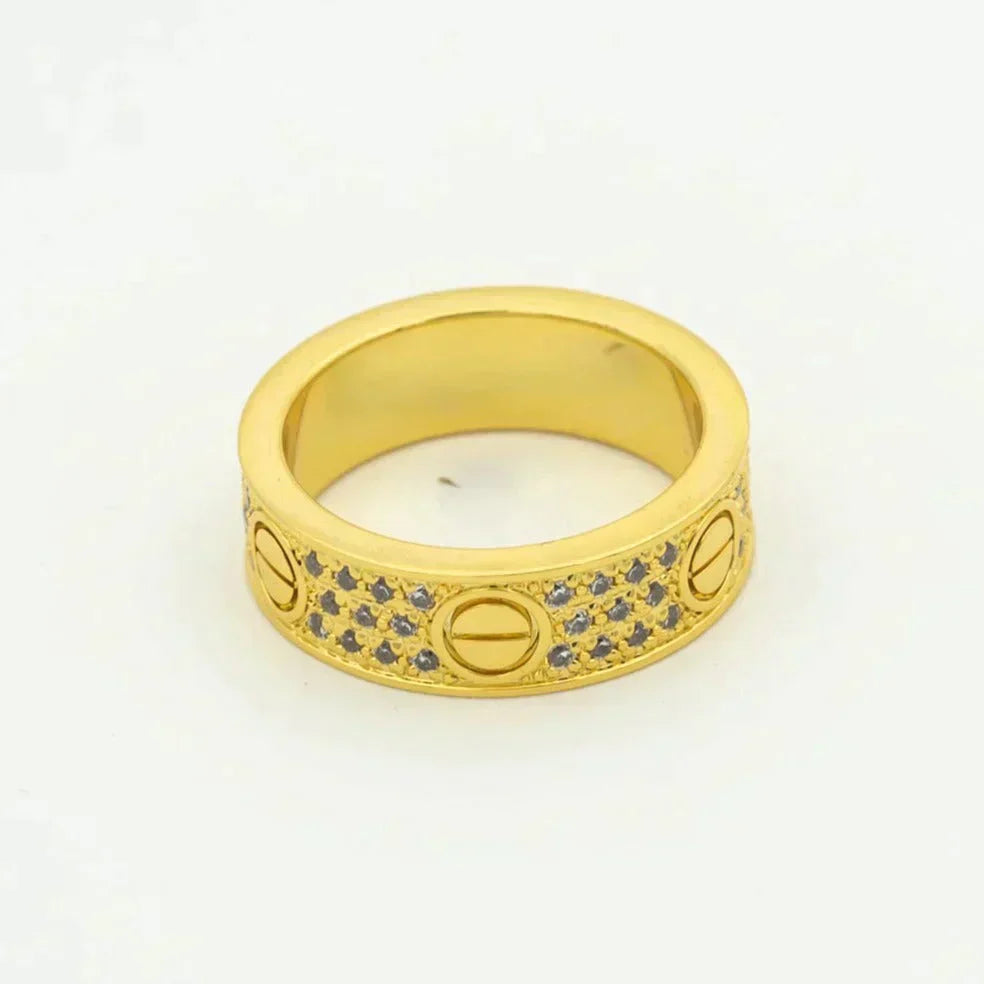 [Kismet Jewels ]LOVE RING 5.5MM DIAMONDS PAVED
