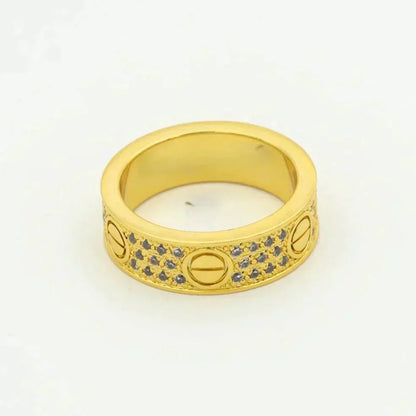 [Kismet Jewels ]LOVE RING 5.5MM DIAMONDS PAVED