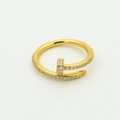 [Kismet Jewels ]JUSTE RING 1.8MM GOLD DIAMONDS