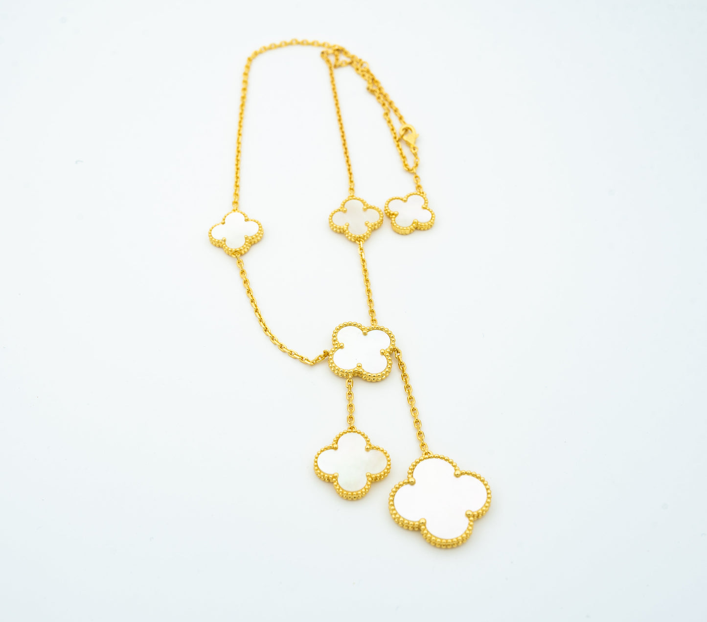 [Kismet Jewels ]CLOVER MOTHER OF PEARL NECKLACE 6 MOTIF