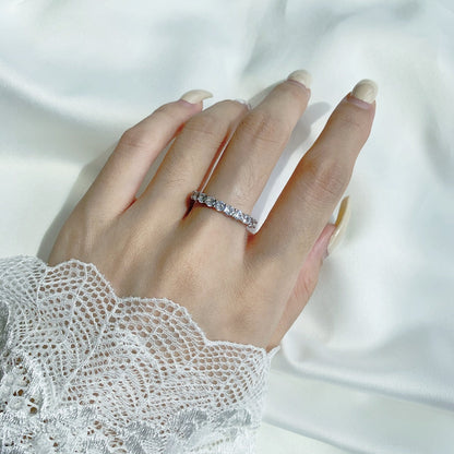 [Kismet Jewels ]Sparkling Round Cut Tennis Ring