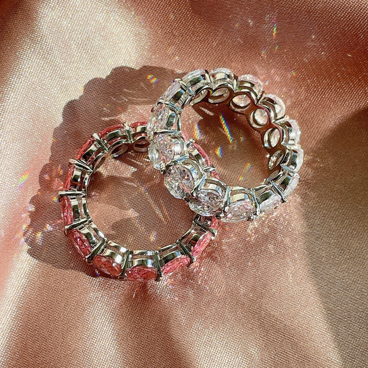 [Kismet Jewels ]Dainty Elongated Cushion Cut Tennis Ring