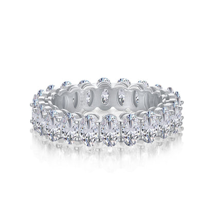 [Kismet Jewels ]Ornate Oval Cut Tennis Ring
