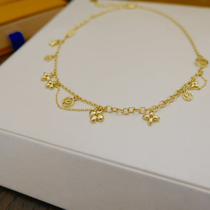 [Kismet Jewels ]BLOOMING SUPPLE NECKLACE BRASS