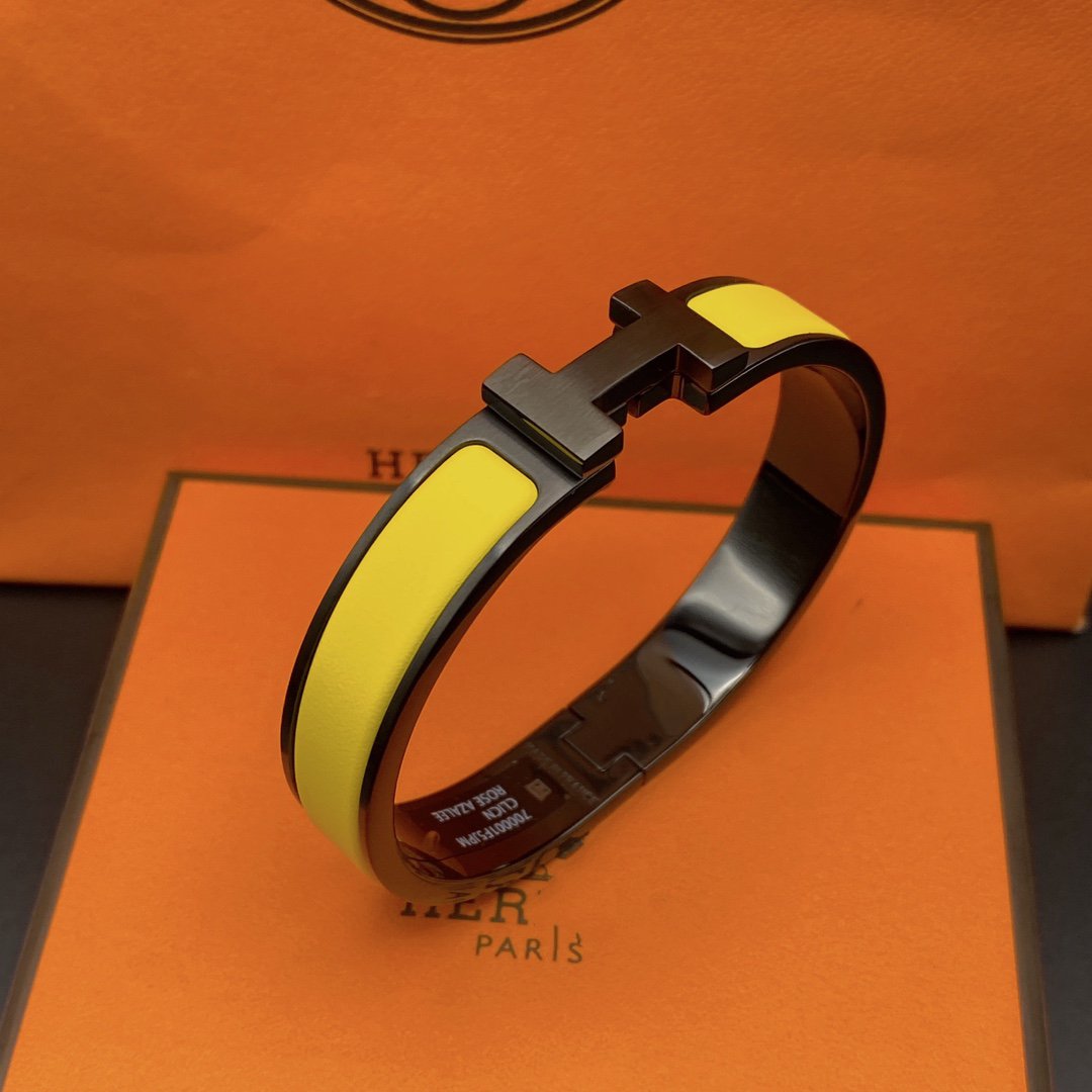 [Kismet Jewels ]CLIC HM SO BLACK YELLOW BRACELET