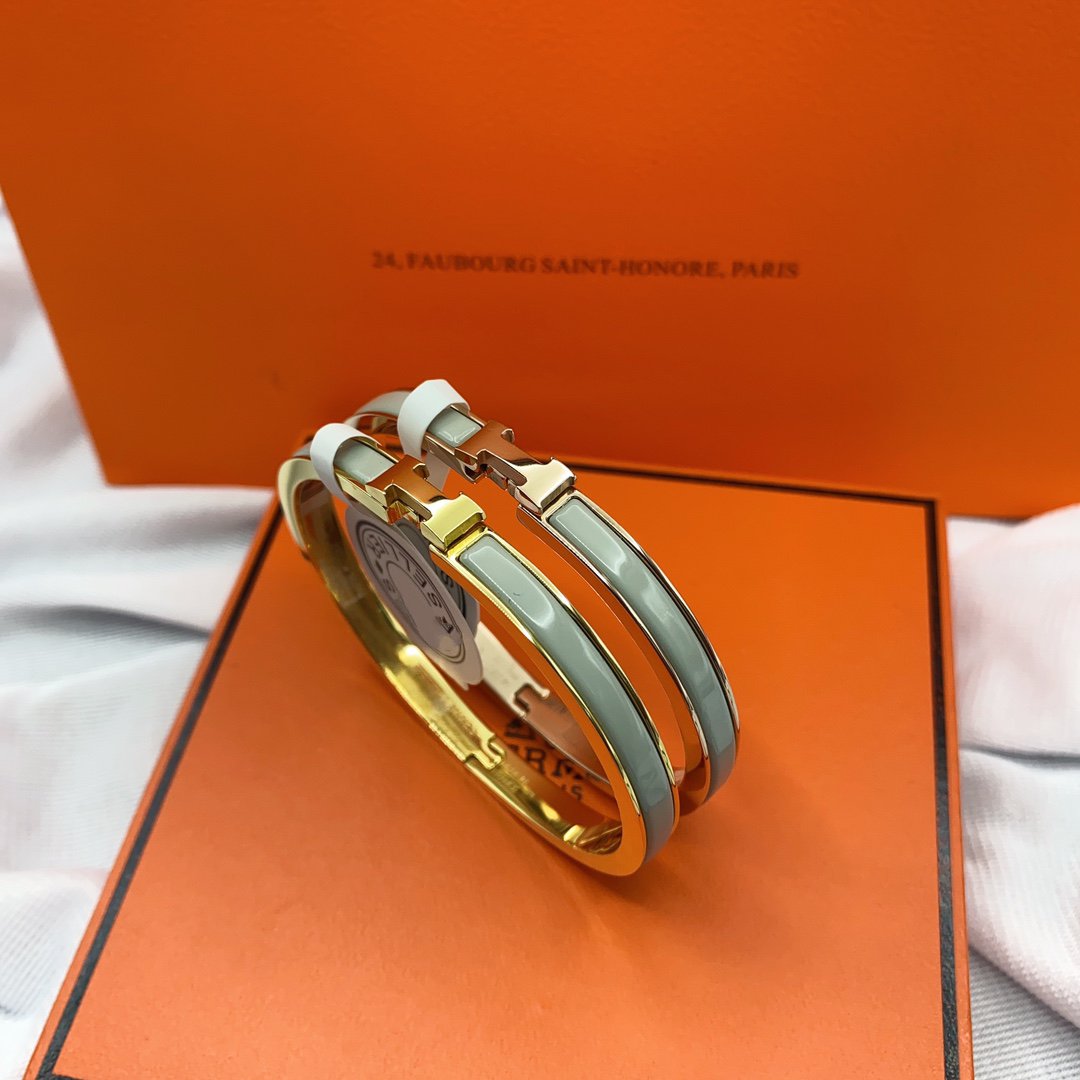 [Kismet Jewels ]CLASSIC HM CLIC GREEN 8MM ENAMEL BRACELET