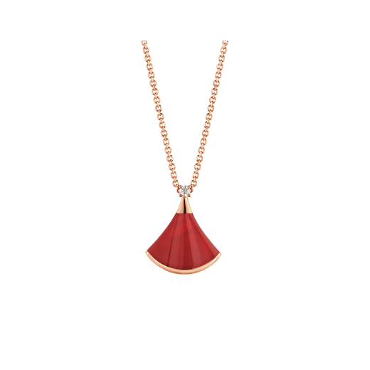 [Echo ]DREAM NECKLACE CARNELIAN 1 DIAMOND