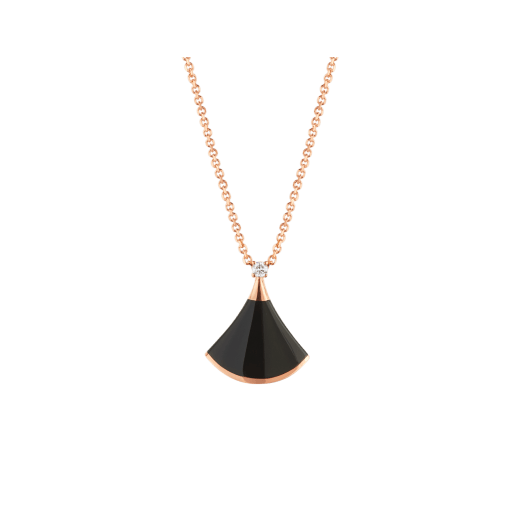 [Echo ]DREAM NECKLACE ONYX 1 DIAMOND