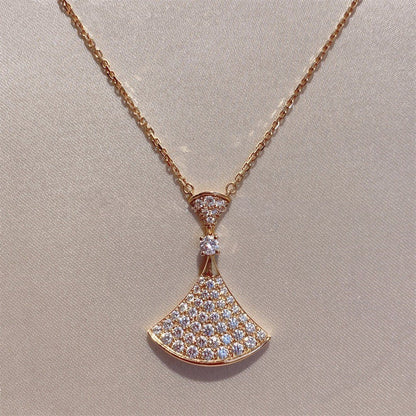 [Kismet Jewels ]DREAM NECKLACE PINK GOLD FULL DIAMOND