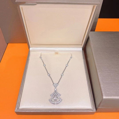 [Kismet Jewels ]DREAM NECKLACE WHITE DIAMOND SILVER